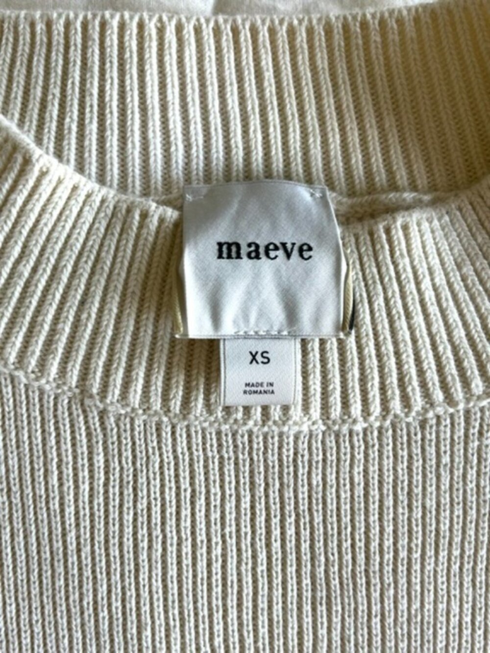Maeve by Anthropologie Oversized Striped Short-Sleeve Sweater Vest | Size XS - Picture 3 of 7
